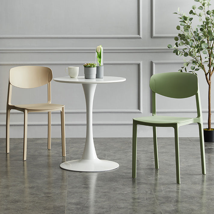 Plastic Contemporary Side Chair Open Back Indoor-Outdoor Chair Clearhalo 'Dining Chairs' 'Dining Tables & Seating' 'dining_chair' 'furn' 'furn_dining_chair' 'Furniture' 'furniture_dining_chair' 'Kitchen & Dining Furniture' 5019819