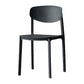 Plastic Contemporary Side Chair Open Back Indoor-Outdoor Chair Black 1 Piece Clearhalo 'Dining Chairs' 'Dining Tables & Seating' 'dining_chair' 'furn' 'furn_dining_chair' 'Furniture' 'furniture_dining_chair' 'Kitchen & Dining Furniture' 5019831