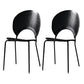 Wood Side Chair Contemporary Open Back Dining Chair for Indoor Black 2 Piece Set Clearhalo 'Dining Chairs' 'Dining Tables & Seating' 'dining_chair' 'furn' 'furn_dining_chair' 'Furniture' 'furniture_dining_chair' 'Kitchen & Dining Furniture' 5019867