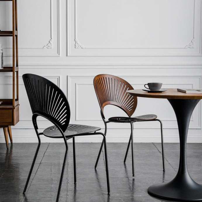 Wood Side Chair Contemporary Open Back Dining Chair for Indoor Clearhalo 'Dining Chairs' 'Dining Tables & Seating' 'dining_chair' 'furn' 'furn_dining_chair' 'Furniture' 'furniture_dining_chair' 'Kitchen & Dining Furniture' 5019868