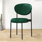 PU Leather Side Chair Modern Style Open Back Dining Side Chair for Indoor Green 1 Piece Clearhalo 'Dining Chairs' 'Dining Tables & Seating' 'dining_chair' 'furn' 'furn_dining_chair' 'Furniture' 'furniture_dining_chair' 'Kitchen & Dining Furniture' 5019875