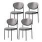 PU Leather Side Chair Modern Style Open Back Dining Side Chair for Indoor Grey 4 Piece Set Clearhalo 'Dining Chairs' 'Dining Tables & Seating' 'dining_chair' 'furn' 'furn_dining_chair' 'Furniture' 'furniture_dining_chair' 'Kitchen & Dining Furniture' 5019884