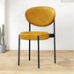 PU Leather Side Chair Modern Style Open Back Dining Side Chair for Indoor Yellow 1 Piece Clearhalo 'Dining Chairs' 'Dining Tables & Seating' 'dining_chair' 'furn' 'furn_dining_chair' 'Furniture' 'furniture_dining_chair' 'Kitchen & Dining Furniture' 5019887