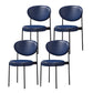 PU Leather Side Chair Modern Style Open Back Dining Side Chair for Indoor Blue 4 Piece Set Clearhalo 'Dining Chairs' 'Dining Tables & Seating' 'dining_chair' 'furn' 'furn_dining_chair' 'Furniture' 'furniture_dining_chair' 'Kitchen & Dining Furniture' 5019893