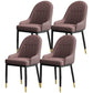 Armless Dining Chairs Nordic Faux Leather Side Chairs for Dining Room Coffee 4 Piece Set Clearhalo 'Dining Chairs' 'Dining Tables & Seating' 'dining_chair' 'furn' 'furn_dining_chair' 'Furniture' 'furniture_dining_chair' 'Kitchen & Dining Furniture' 5019991