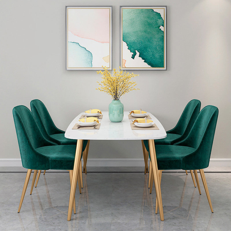 Glam Style Dining Room Chair Upholstered Dining Side Chair for Indoor Clearhalo 'Dining Chairs' 'Dining Tables & Seating' 'dining_chair' 'furn' 'furn_dining_chair' 'Furniture' 'furniture_dining_chair' 'Kitchen & Dining Furniture' 5019998