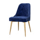Glam Style Dining Room Chair Upholstered Dining Side Chair for Indoor Blue Gold 1 Piece Clearhalo 'Dining Chairs' 'Dining Tables & Seating' 'dining_chair' 'furn' 'furn_dining_chair' 'Furniture' 'furniture_dining_chair' 'Kitchen & Dining Furniture' 5020011