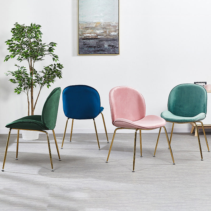 Glam Style Dining Chair Upholstered Dining Side Chair for Dining Room Clearhalo 'Dining Chairs' 'Dining Tables & Seating' 'dining_chair' 'furn' 'furn_dining_chair' 'Furniture' 'furniture_dining_chair' 'Kitchen & Dining Furniture' 5020029