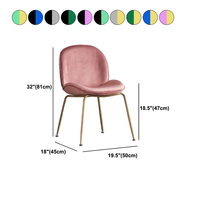 Glam Style Dining Chair Upholstered Dining Side Chair for Dining Room Clearhalo 'Dining Chairs' 'Dining Tables & Seating' 'dining_chair' 'furn' 'furn_dining_chair' 'Furniture' 'furniture_dining_chair' 'Kitchen & Dining Furniture' 5020068
