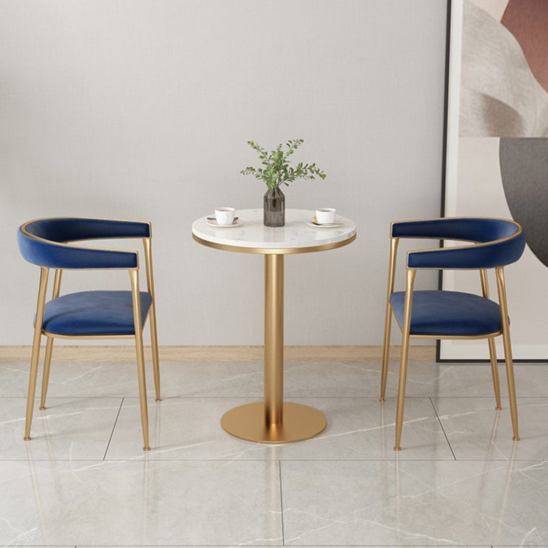 Glam Style Upholstered Dining Chair Open Back Dining Arm Chair Clearhalo 'Dining Chairs' 'Dining Tables & Seating' 'dining_chair' 'furn' 'furn_dining_chair' 'Furniture' 'furniture_dining_chair' 'Kitchen & Dining Furniture' 5020083