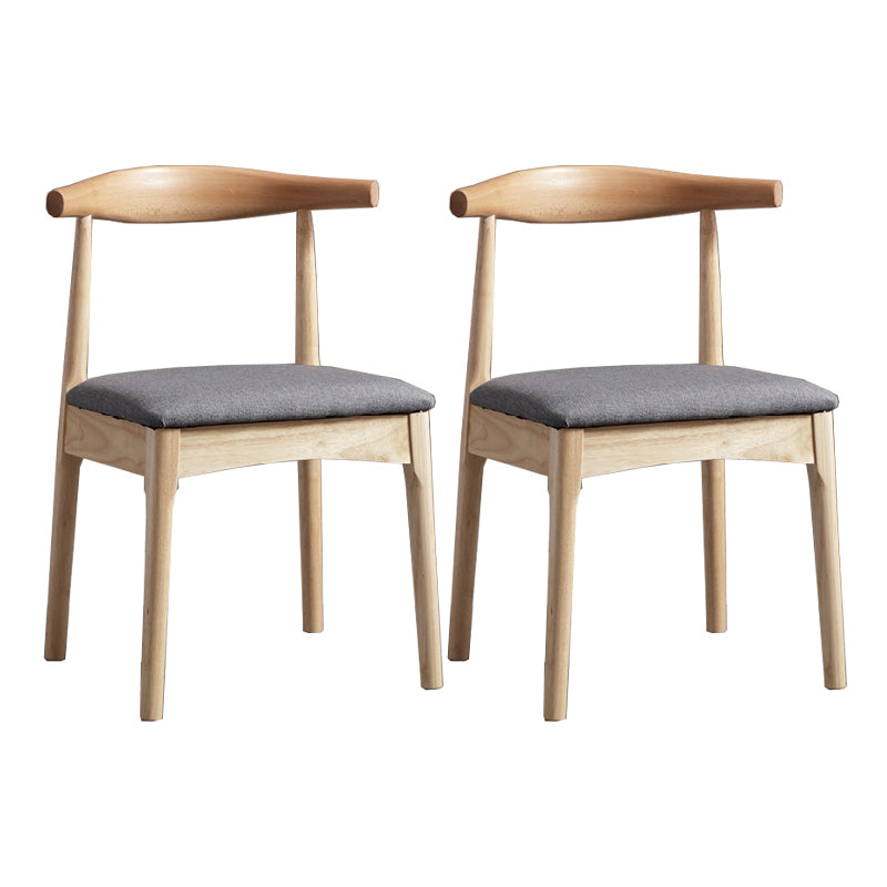 Glam Style Side Chair Wooden Open Back Indoor Dining Side Chair Grey 2 Piece Set Clearhalo 'Dining Chairs' 'Dining Tables & Seating' 'dining_chair' 'furn' 'furn_dining_chair' 'Furniture' 'furniture_dining_chair' 'Kitchen & Dining Furniture' 5020099