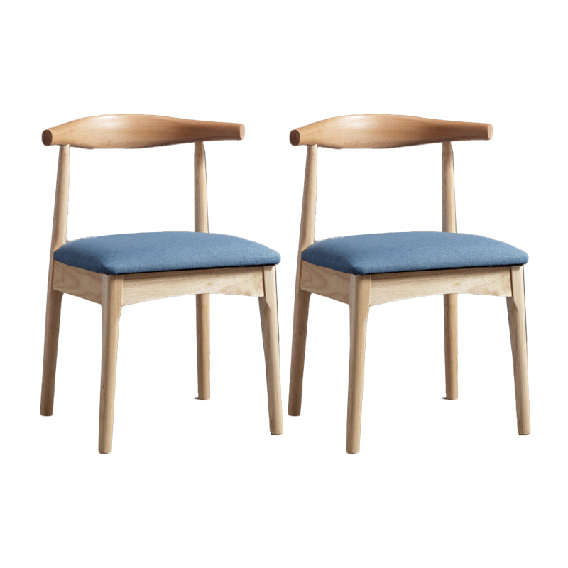 Glam Style Side Chair Wooden Open Back Indoor Dining Side Chair Blue 2 Piece Set Clearhalo 'Dining Chairs' 'Dining Tables & Seating' 'dining_chair' 'furn' 'furn_dining_chair' 'Furniture' 'furniture_dining_chair' 'Kitchen & Dining Furniture' 5020112