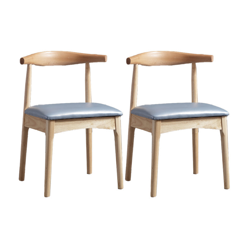 Glam Style Side Chair Wooden Open Back Indoor Dining Side Chair Light Blue 2 Piece Set Clearhalo 'Dining Chairs' 'Dining Tables & Seating' 'dining_chair' 'furn' 'furn_dining_chair' 'Furniture' 'furniture_dining_chair' 'Kitchen & Dining Furniture' 5020114