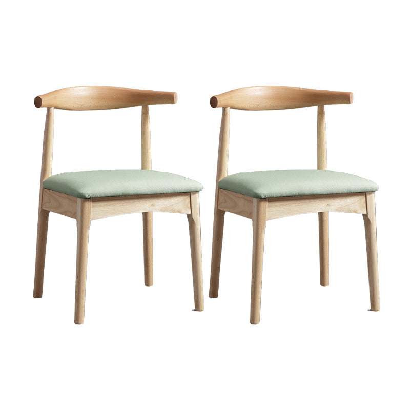Glam Style Side Chair Wooden Open Back Indoor Dining Side Chair Lake Green 2 Piece Set Clearhalo 'Dining Chairs' 'Dining Tables & Seating' 'dining_chair' 'furn' 'furn_dining_chair' 'Furniture' 'furniture_dining_chair' 'Kitchen & Dining Furniture' 5020120