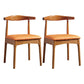 Glam Style Side Chair Wooden Open Back Indoor Dining Side Chair Orange Red 2 Piece Set Clearhalo 'Dining Chairs' 'Dining Tables & Seating' 'dining_chair' 'furn' 'furn_dining_chair' 'Furniture' 'furniture_dining_chair' 'Kitchen & Dining Furniture' 5020121