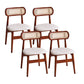 Dining Room Side Chairs Modern Solid Wood Open Back Dining Side Chair Walnut White 4 Piece Set Clearhalo 'Dining Chairs' 'Dining Tables & Seating' 'dining_chair' 'furn' 'furn_dining_chair' 'Furniture' 'furniture_dining_chair' 'Kitchen & Dining Furniture' 5020169