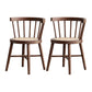 Dining Room Windsor Chairs Contemporary Solid Wood Kitchen Chair for Home Walnut 2 Piece Set Clearhalo 'Dining Chairs' 'Dining Tables & Seating' 'dining_chair' 'furn' 'furn_dining_chair' 'Furniture' 'furniture_dining_chair' 'Kitchen & Dining Furniture' 5020194
