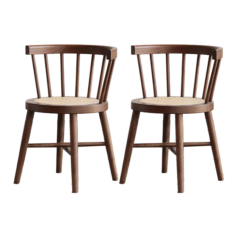 Dining Room Windsor Chairs Contemporary Solid Wood Kitchen Chair for Home Walnut 2 Piece Set Clearhalo 'Dining Chairs' 'Dining Tables & Seating' 'dining_chair' 'furn' 'furn_dining_chair' 'Furniture' 'furniture_dining_chair' 'Kitchen & Dining Furniture' 5020194