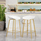 Modern Armless Backrest Counter Stool Iron Cafe Bar Stool with Acrylic Seat Clearhalo 'Bar Furniture' 'Bar Stools' 'bar_stools' 'furn' 'furn_bar_stools' 'Furniture' 'furniture_bar_stools' 'Kitchen & Dining Furniture' 5021361
