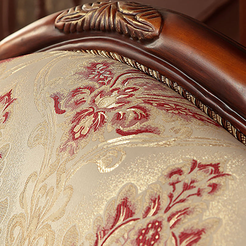 Modern Cotton Blend Rolled Arm Curved Sofa with Camel Back for Apartment Clearhalo 'furn' 'furn_sofas' 'Furniture' 'furniture_sofas' 'Living Room Furniture' 'Sofa' 'sofas' 5021414