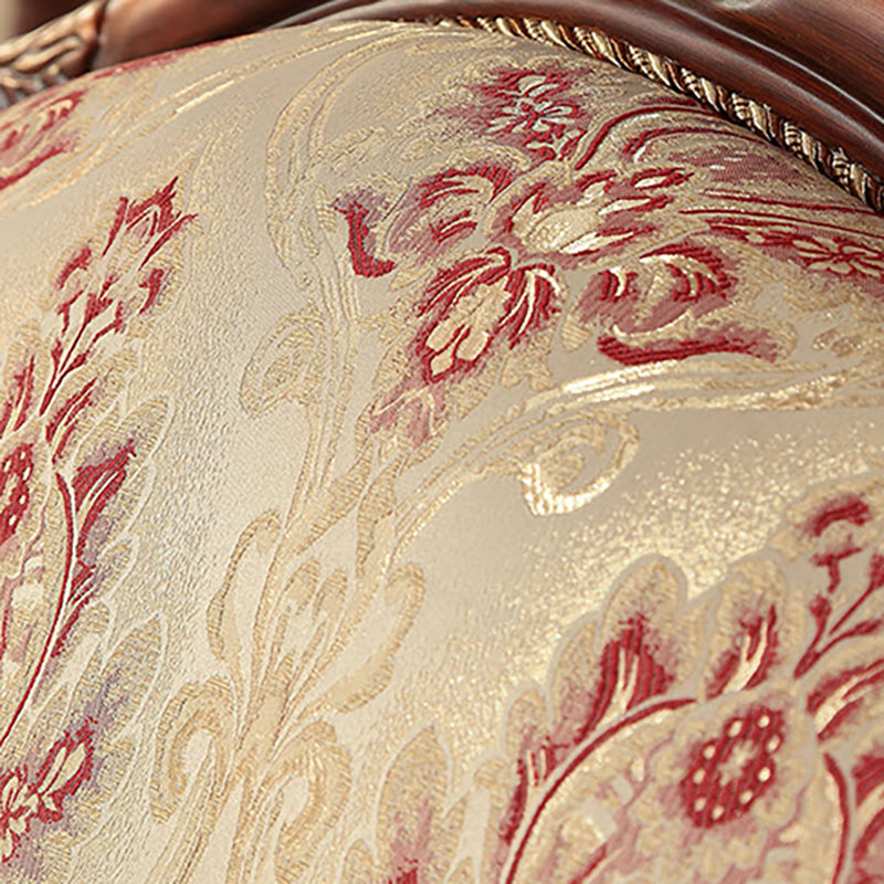 Modern Cotton Blend Rolled Arm Curved Sofa with Camel Back for Apartment Clearhalo 'furn' 'furn_sofas' 'Furniture' 'furniture_sofas' 'Living Room Furniture' 'Sofa' 'sofas' 5021416