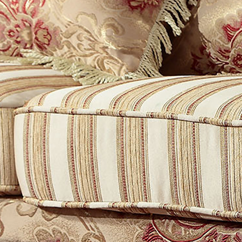 Modern Cotton Blend Rolled Arm Curved Sofa with Camel Back for Apartment Clearhalo 'furn' 'furn_sofas' 'Furniture' 'furniture_sofas' 'Living Room Furniture' 'Sofa' 'sofas' 5021419