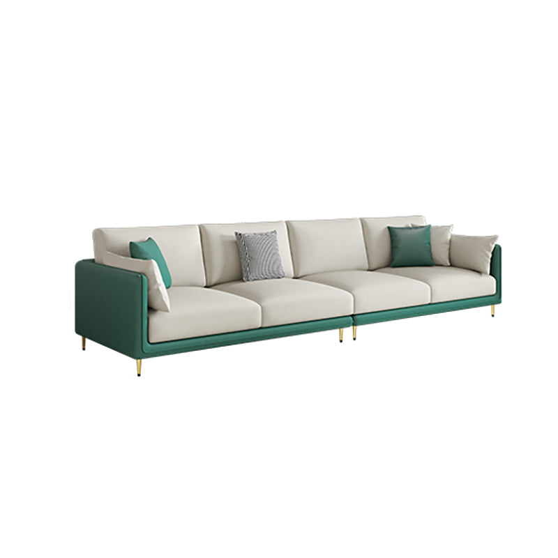 Square Arm Sofa with Sponge Cushion Modern for Living Room, Apartment Clearhalo 'furn' 'furn_sofas' 'Furniture' 'furniture_sofas' 'Living Room Furniture' 'Sofa' 'sofas' 5021429