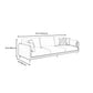 Square Arm Sofa with Sponge Cushion Modern for Living Room, Apartment Clearhalo 'furn' 'furn_sofas' 'Furniture' 'furniture_sofas' 'Living Room Furniture' 'Sofa' 'sofas' 5021438