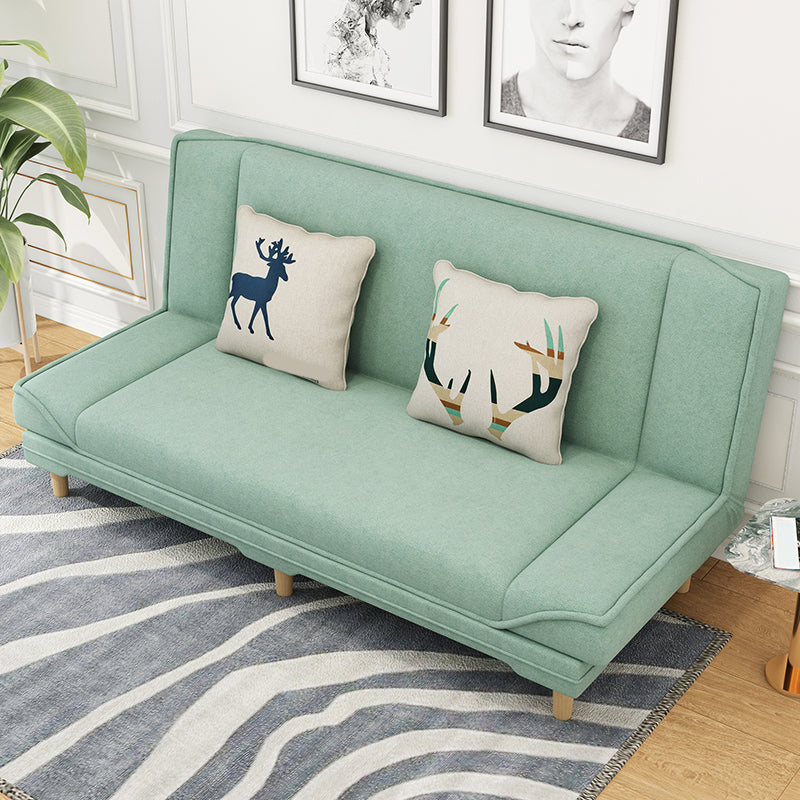 Cotton Blend Transitional Sofa Bed 31.5"High Armless Sofa with Tight Back Sofa Clearhalo 'furn' 'furn_sofas' 'Furniture' 'furniture_sofas' 'Living Room Furniture' 'Sofa' 'sofas' 5021504