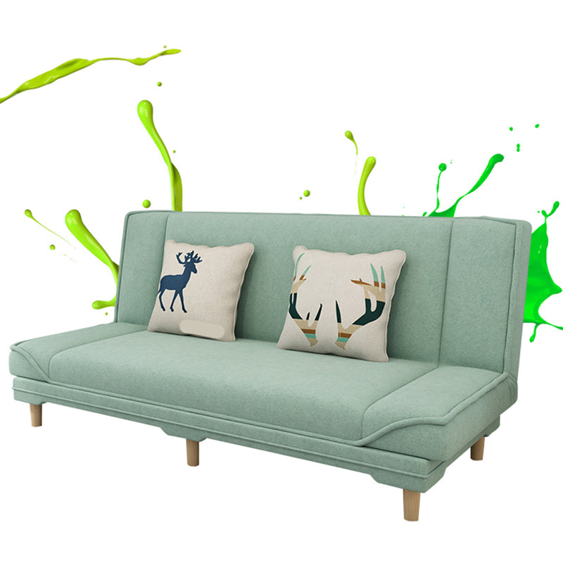 Cotton Blend Transitional Sofa Bed 31.5"High Armless Sofa with Tight Back Sofa Clearhalo 'furn' 'furn_sofas' 'Furniture' 'furniture_sofas' 'Living Room Furniture' 'Sofa' 'sofas' 5021511