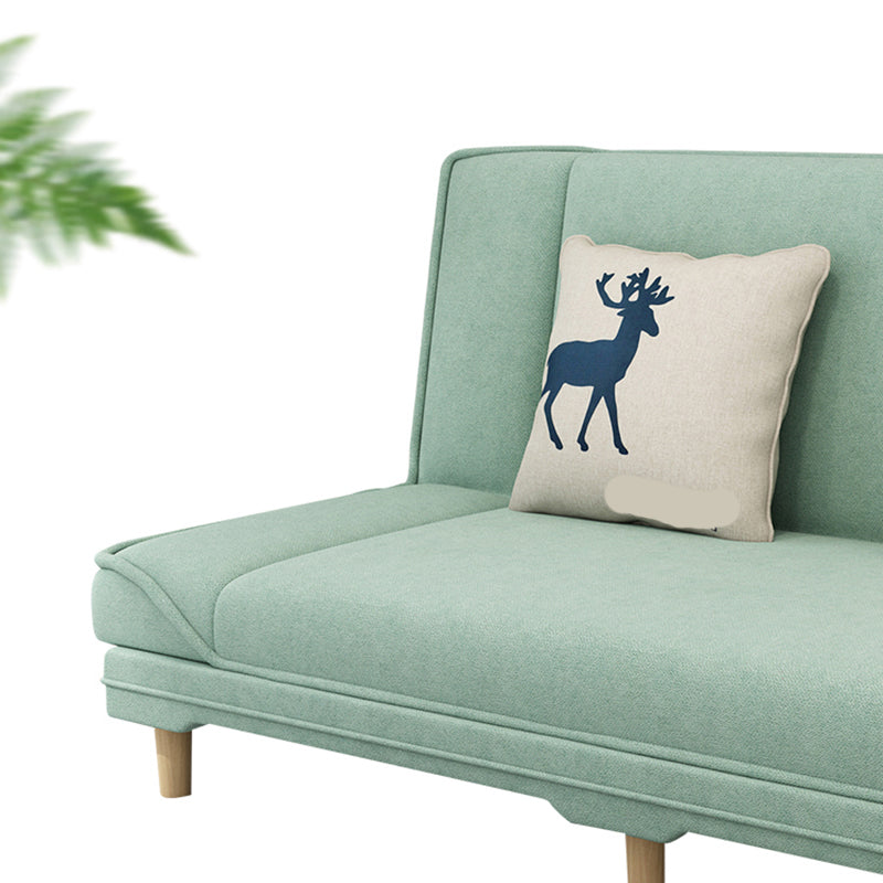 Cotton Blend Transitional Sofa Bed 31.5"High Armless Sofa with Tight Back Sofa Clearhalo 'furn' 'furn_sofas' 'Furniture' 'furniture_sofas' 'Living Room Furniture' 'Sofa' 'sofas' 5021514