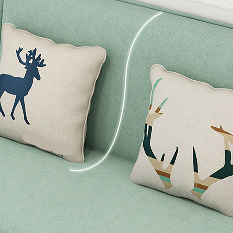 Cotton Blend Transitional Sofa Bed 31.5"High Armless Sofa with Tight Back Sofa Clearhalo 'furn' 'furn_sofas' 'Furniture' 'furniture_sofas' 'Living Room Furniture' 'Sofa' 'sofas' 5021518