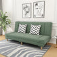 Cotton Blend Transitional Sofa Bed 31.5"High Armless Sofa with Tight Back Sofa Gray-Green Clearhalo 'furn' 'furn_sofas' 'Furniture' 'furniture_sofas' 'Living Room Furniture' 'Sofa' 'sofas' 5021519