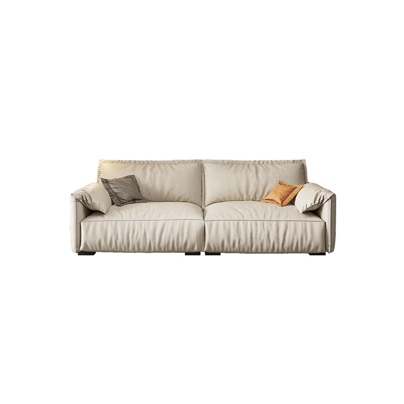 35.04" H Pillow Top Arm Modern Sofa with Bolster Pillows Standard Sofa 67"L x 39"W x 35.5"H Clearhalo 'furn' 'furn_sofas' 'Furniture' 'furniture_sofas' 'Living Room Furniture' 'Sofa' 'sofas' 5021553