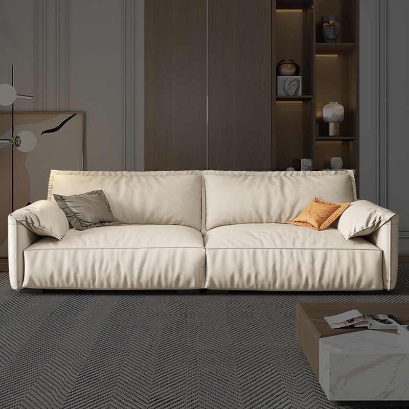 35.04" H Pillow Top Arm Modern Sofa with Bolster Pillows Standard Sofa Clearhalo 'furn' 'furn_sofas' 'Furniture' 'furniture_sofas' 'Living Room Furniture' 'Sofa' 'sofas' 5021556