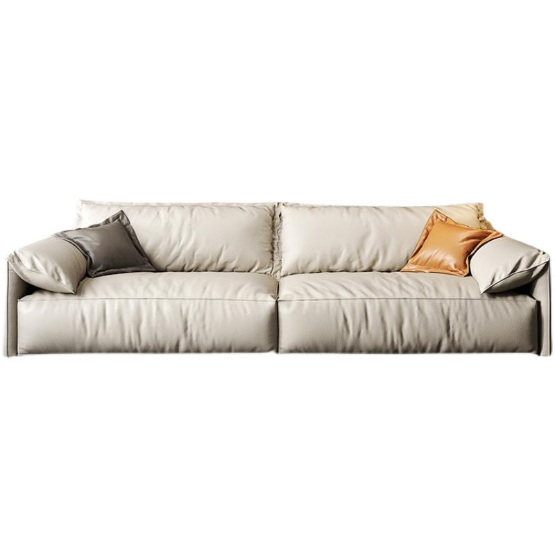 35.04" H Pillow Top Arm Modern Sofa with Bolster Pillows Standard Sofa Clearhalo 'furn' 'furn_sofas' 'Furniture' 'furniture_sofas' 'Living Room Furniture' 'Sofa' 'sofas' 5021558