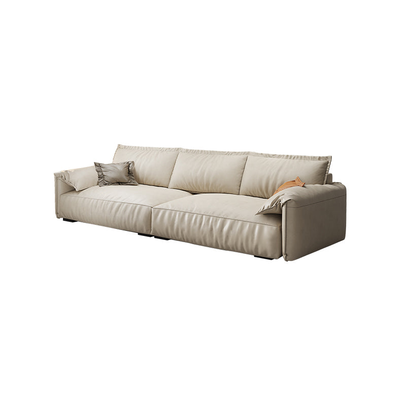 35.04" H Pillow Top Arm Modern Sofa with Bolster Pillows Standard Sofa Clearhalo 'furn' 'furn_sofas' 'Furniture' 'furniture_sofas' 'Living Room Furniture' 'Sofa' 'sofas' 5021559
