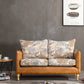 84" Traditional Linen Square American Creative Arm Wooden Sofa 54"L x 31.5"W x 33"H Brown Clearhalo 'furn' 'furn_sofas' 'Furniture' 'furniture_sofas' 'Living Room Furniture' 'Sofa' 'sofas' 5021569