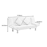 Silver Transitional MODERN MODERNO DI SOFE DEI LETTO DEI LETTO 29,53 "divano a bracciole alto