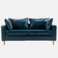 Beige Modern Farmhouse Cushions Standard Sofa 21.65"High Square Arm Sofa Denim Blue Clearhalo 'furn' 'furn_sofas' 'Furniture' 'furniture_sofas' 'Living Room Furniture' 'Sofa' 'sofas' 5021665