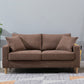 Beige Modern Farmhouse Cushions Standard Sofa 21.65"High Square Arm Sofa Coffee Clearhalo 'furn' 'furn_sofas' 'Furniture' 'furniture_sofas' 'Living Room Furniture' 'Sofa' 'sofas' 5021682