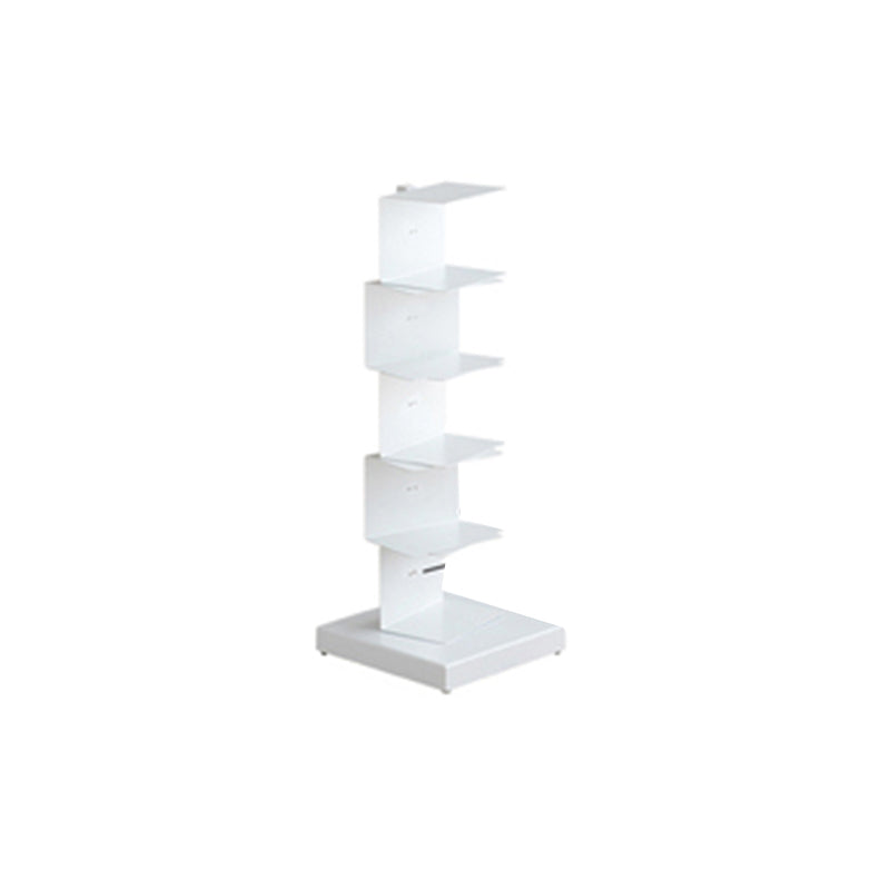 13.78"W Bookshelf Contemporary Style Invisible Bookcase for Office and Home 13.8"L x 13.8"W x 36.6"H White Clearhalo 'Bookcases' 'furn' 'furn_bookcases' 'Furniture' 'furniture_bookcases' 'Office Furniture' 5021707