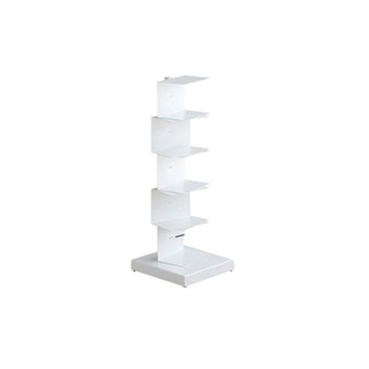 13.78"W Bookshelf Contemporary Style Invisible Bookcase for Office and Home 13.8"L x 13.8"W x 36.6"H White Clearhalo 'Bookcases' 'furn' 'furn_bookcases' 'Furniture' 'furniture_bookcases' 'Office Furniture' 5021707