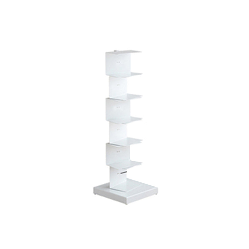 13.78"W Bookshelf Contemporary Style Invisible Bookcase for Office and Home 13.8"L x 13.8"W x 42.9"H White Clearhalo 'Bookcases' 'furn' 'furn_bookcases' 'Furniture' 'furniture_bookcases' 'Office Furniture' 5021710