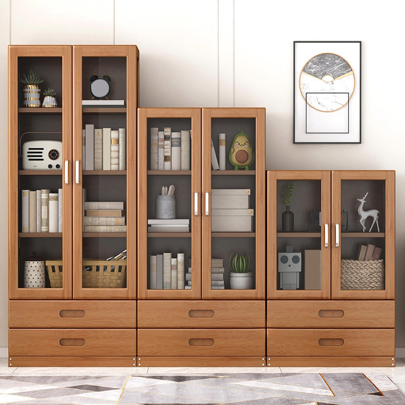 Wooden Standard Bookcase Modern Style Closed Back Bookshelf with Drawer Storage Clearhalo 'Bookcases' 'furn' 'furn_bookcases' 'Furniture' 'furniture_bookcases' 'Office Furniture' 5021725