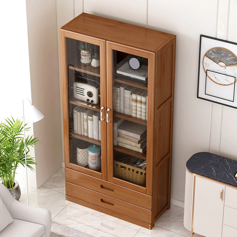 Wooden Standard Bookcase Modern Style Closed Back Bookshelf with Drawer Storage Clearhalo 'Bookcases' 'furn' 'furn_bookcases' 'Furniture' 'furniture_bookcases' 'Office Furniture' 5021728
