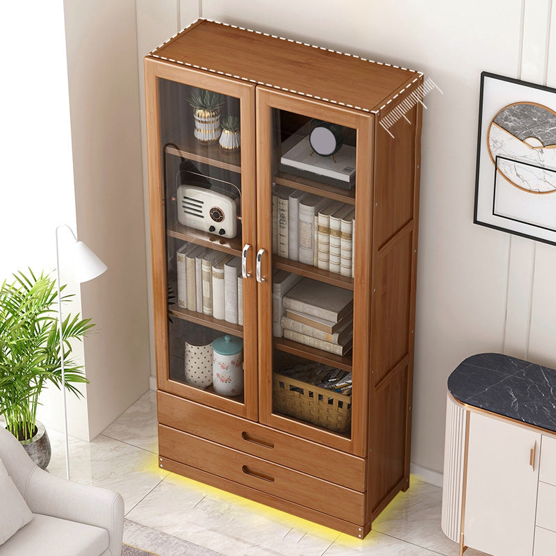 Wooden Standard Bookcase Modern Style Closed Back Bookshelf with Drawer Storage Clearhalo 'Bookcases' 'furn' 'furn_bookcases' 'Furniture' 'furniture_bookcases' 'Office Furniture' 5021730