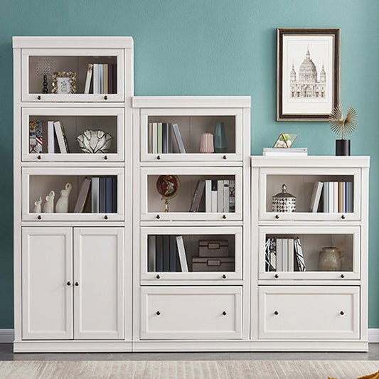 Contemporary Bookshelf With Doors Vertical Bookcase for Office Use Clearhalo 'Bookcases' 'furn' 'furn_bookcases' 'Furniture' 'furniture_bookcases' 'Office Furniture' 5021805