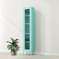 Metal Bookshelf Scandinavian Style Bookcase with Door for Office Home Blue 1 Clearhalo 'Bookcases' 'furn' 'furn_bookcases' 'Furniture' 'furniture_bookcases' 'Office Furniture' 5021830