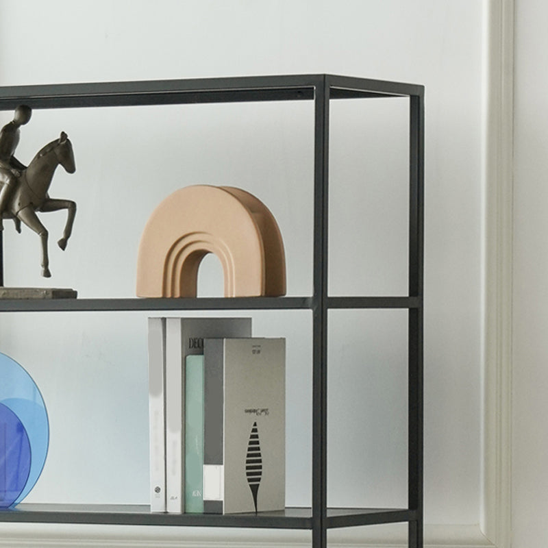 Open Back Bookshelf Contemporary Style Bookcase for Office Study Room Clearhalo 'Bookcases' 'furn' 'furn_bookcases' 'Furniture' 'furniture_bookcases' 'Office Furniture' 5021858